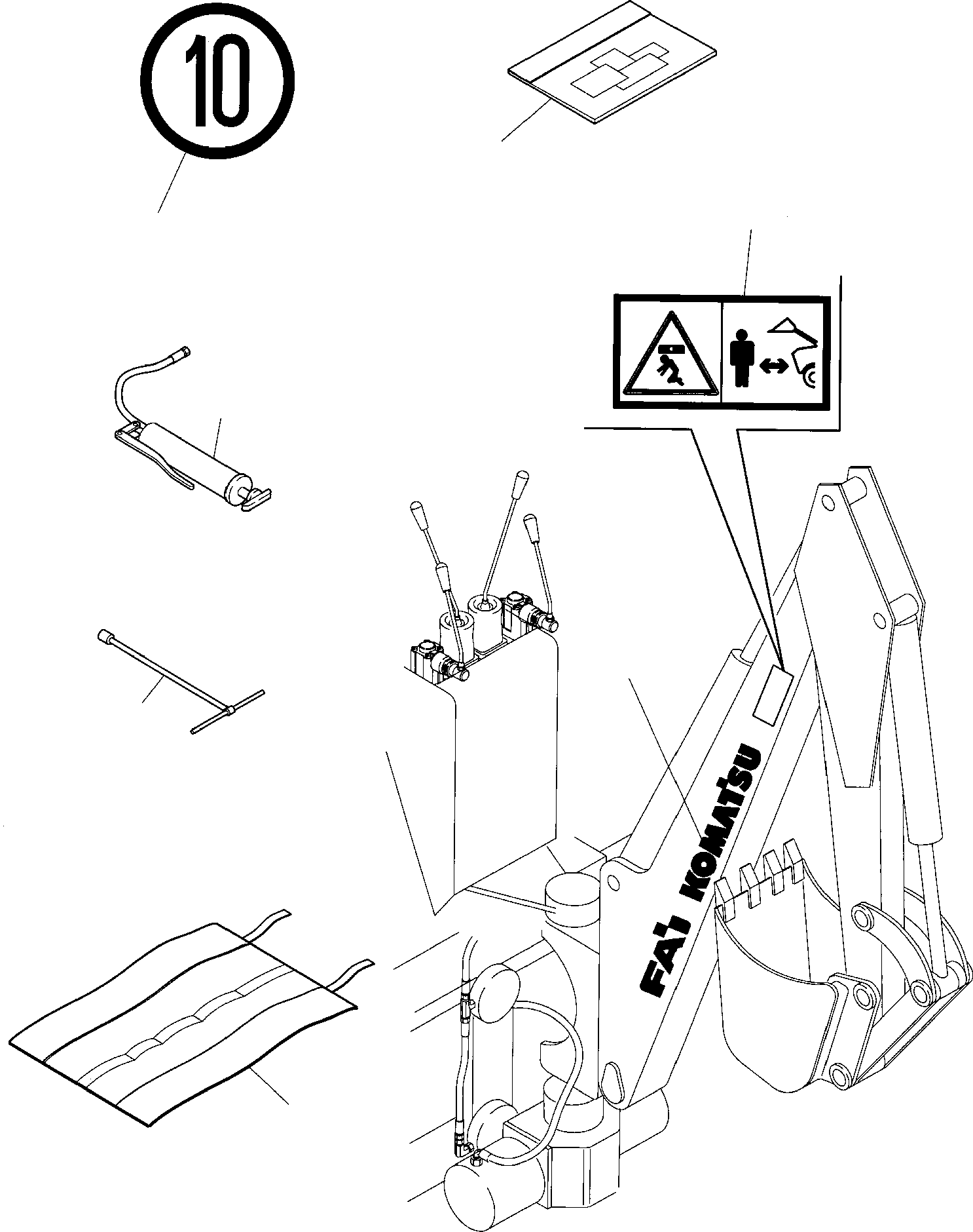 MARK PLATE KIT (SK05) 816214377 KOMATSU