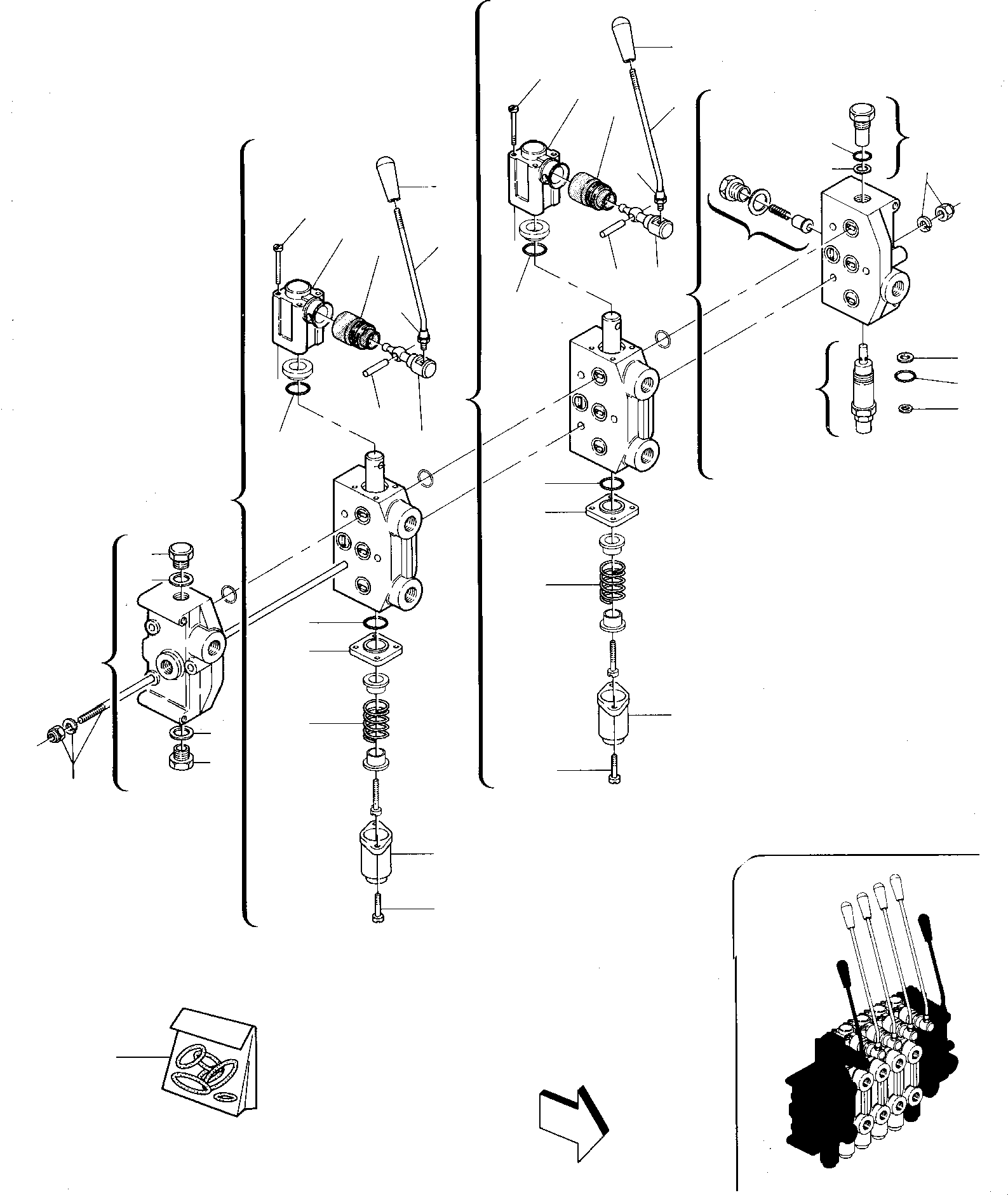CONTROL VALVE, ASSY. UE1009103 KOMATSU