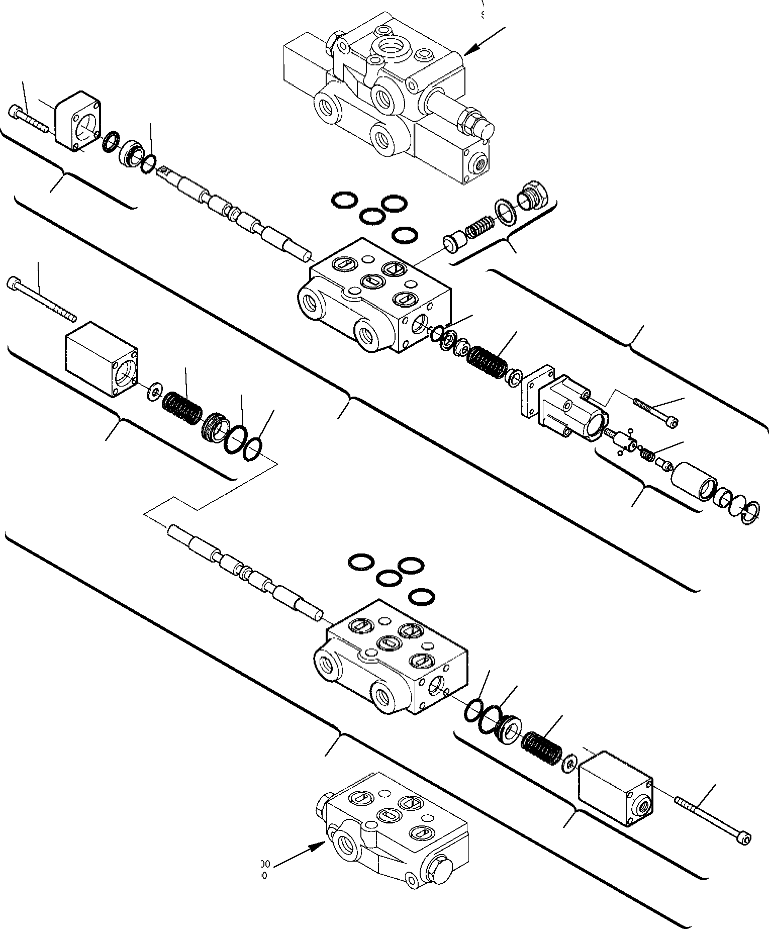 CONTROL VALVE, ASSY. (844010229) KOMATSU