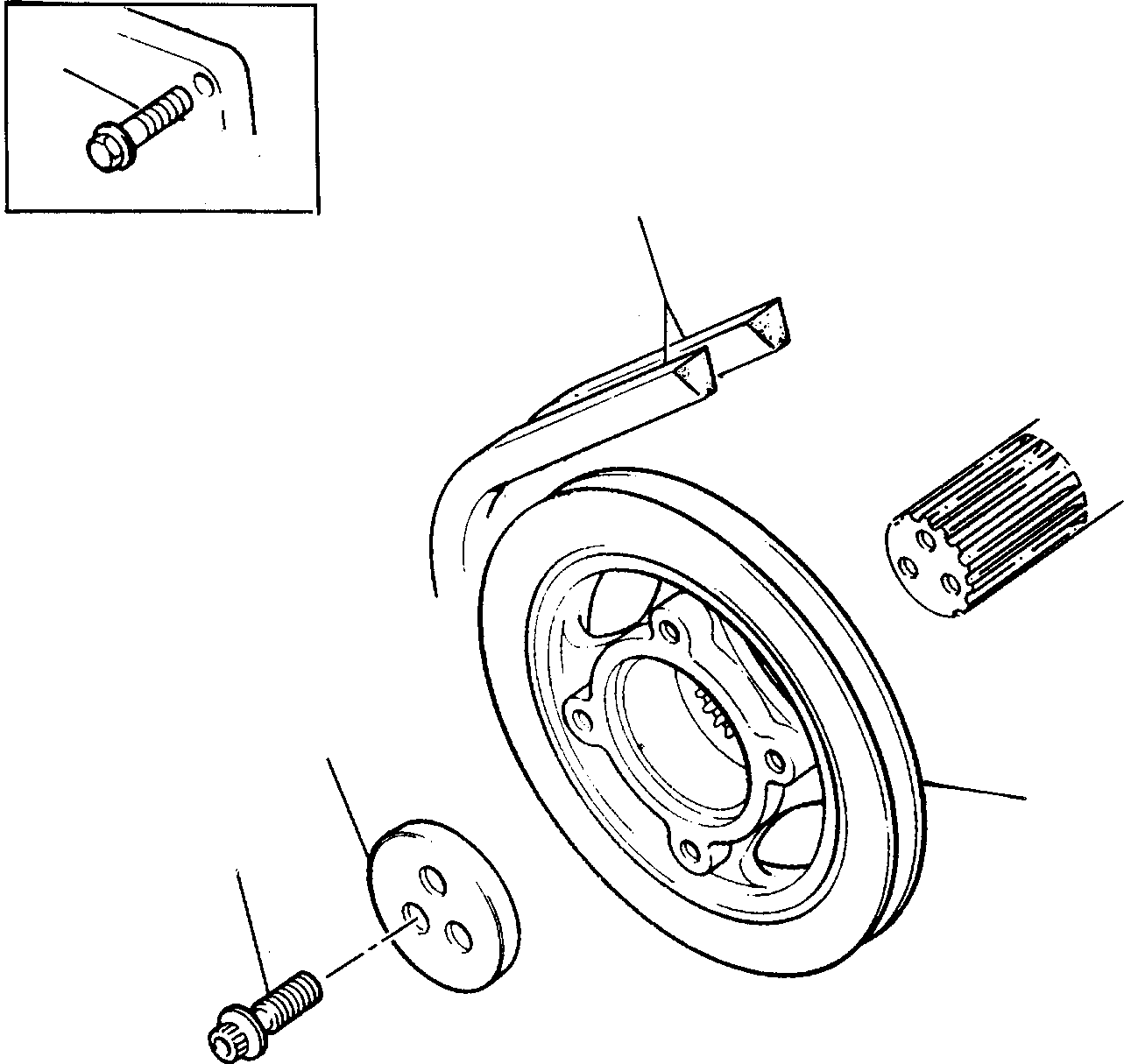 BELT, FAN P2614B644 KOMATSU