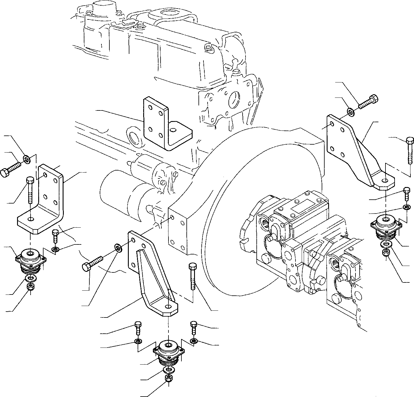 SUPPORT, REAR, L.H. 338807622 KOMATSU