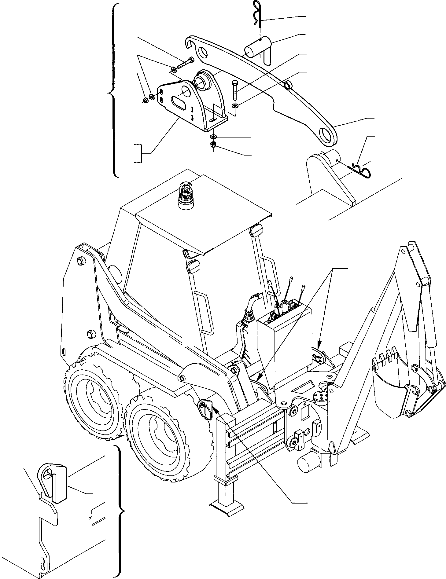 Опора прав. 338860050 KOMATSU