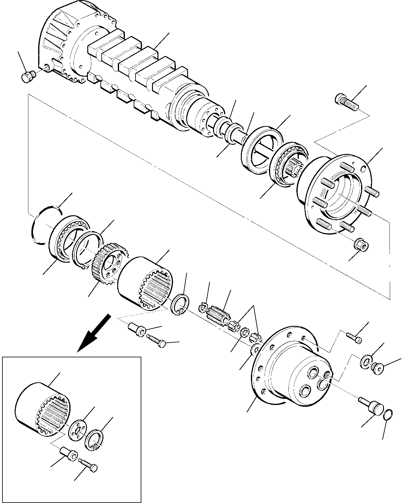 REAR AXLE, ASSY. (200040638) KOMATSU