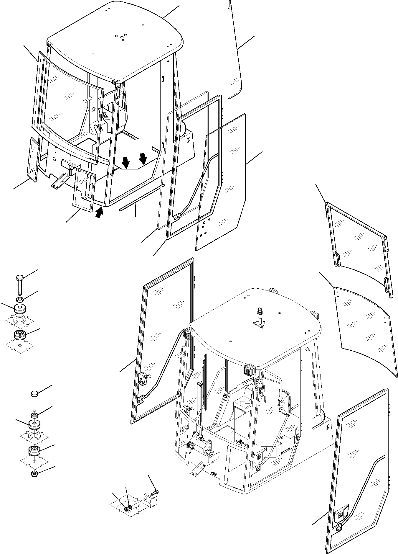 OPERATOR'S CAB, ASSY. 306505065 KOMATSU