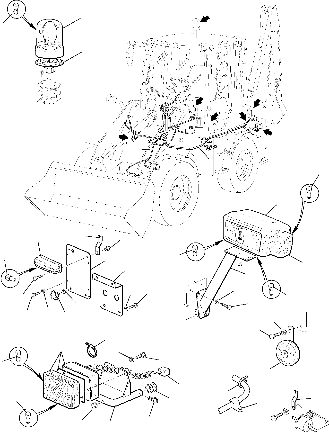 WIRING HARNESS, REAR 885270757 KOMATSU