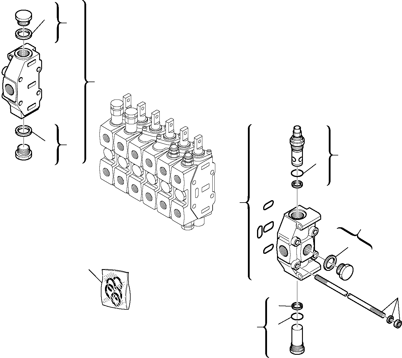 CONTROL VALVE, ASSY. 844010243 KOMATSU