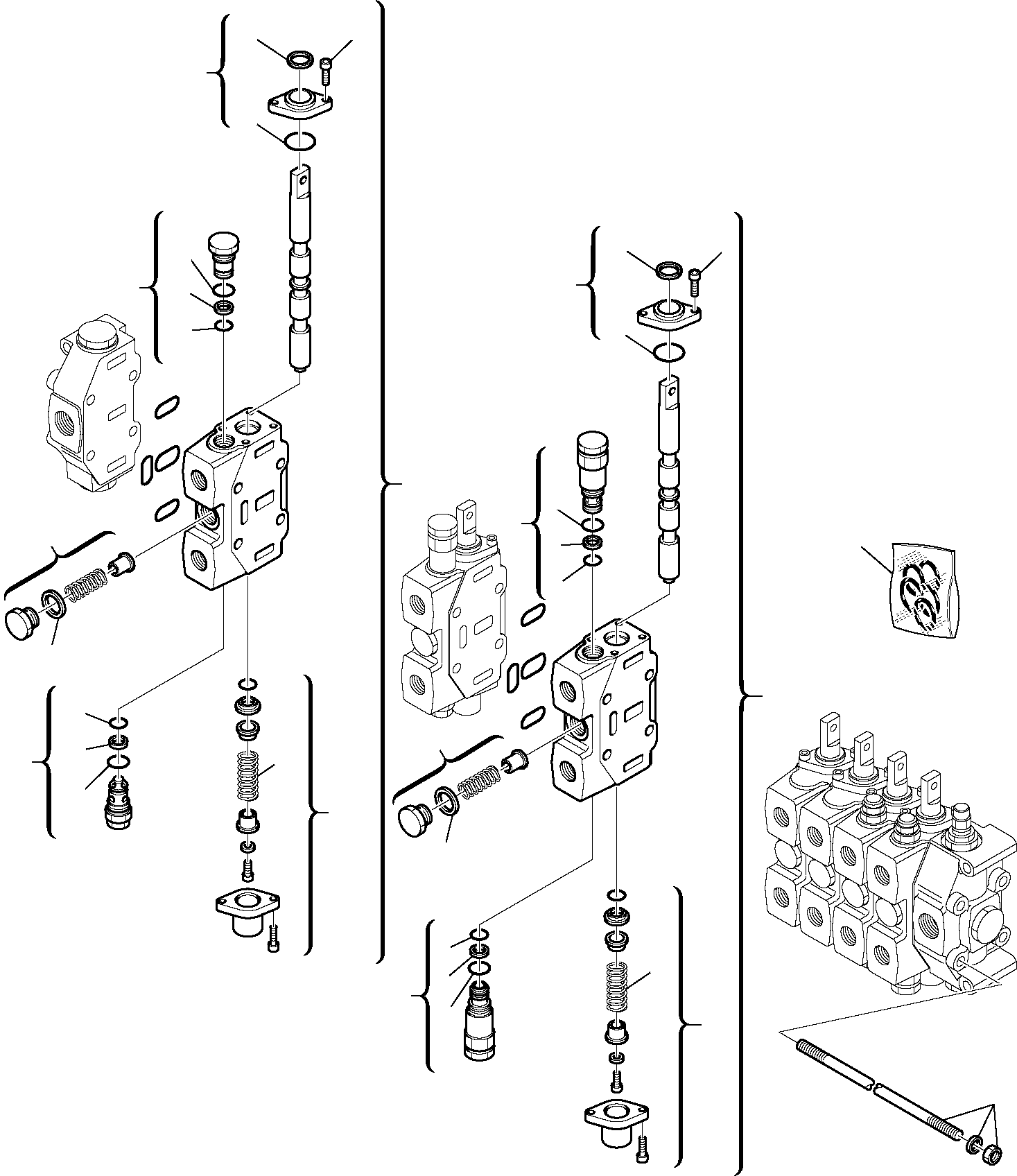 CONTROL VALVE, ASSY. 844010251 KOMATSU