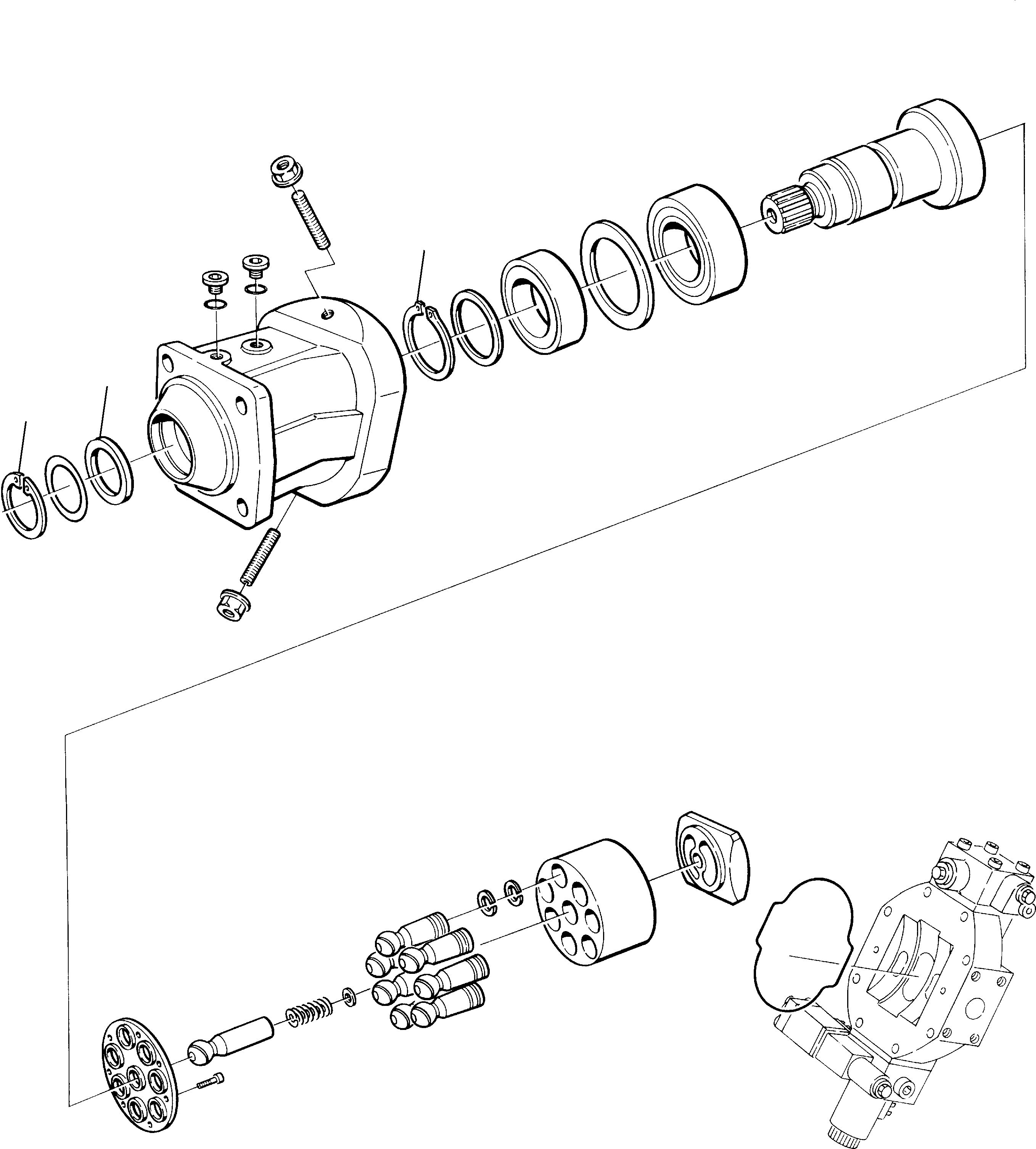 HYDRAULIC MOTOR, ASSY. (842010109) KOMATSU