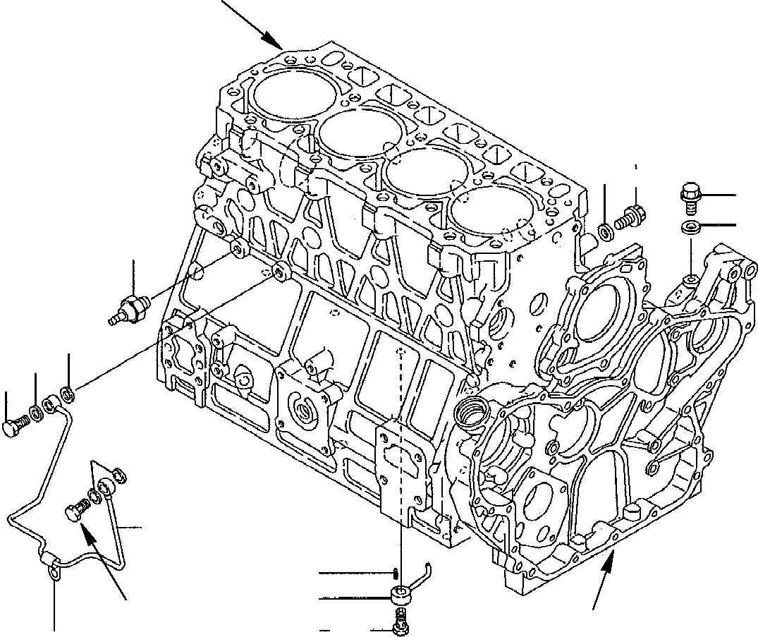 Труба YM123900-39060 KOMATSU