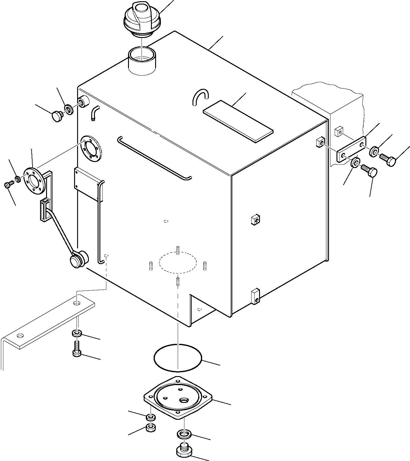 Топливный бак 21D-04-11113 KOMATSU