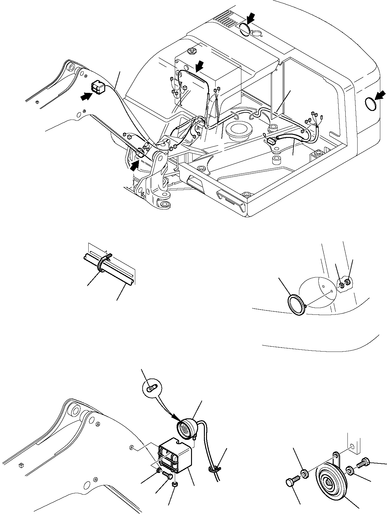 WIRING HARNESS, FRAME REVOLVING 226-06-11112 KOMATSU