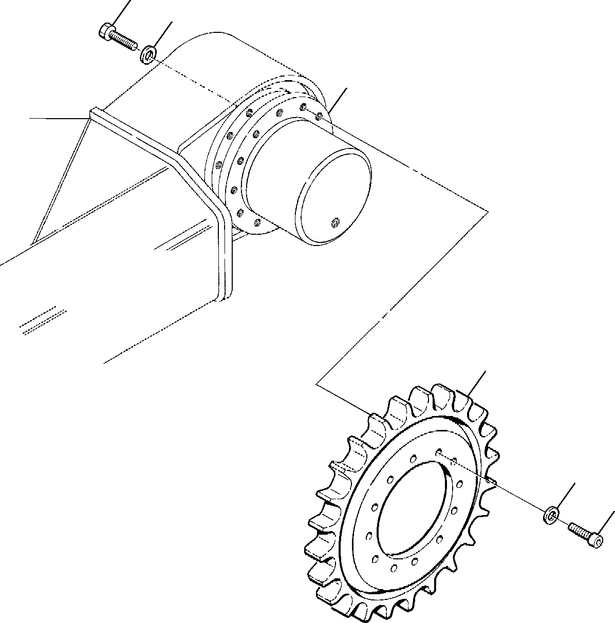 FINAL DRIVE, ASSY. 21D-60-15010 KOMATSU