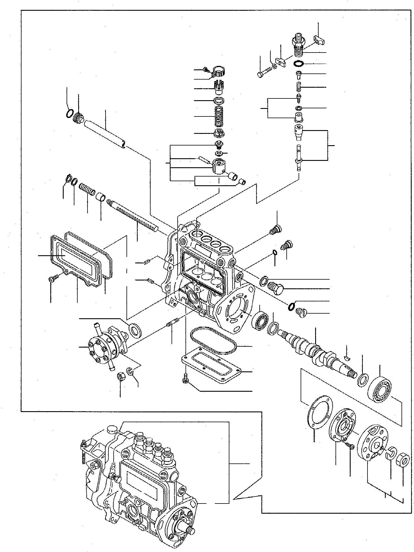 Распределительный вал YM129151-51050 KOMATSU