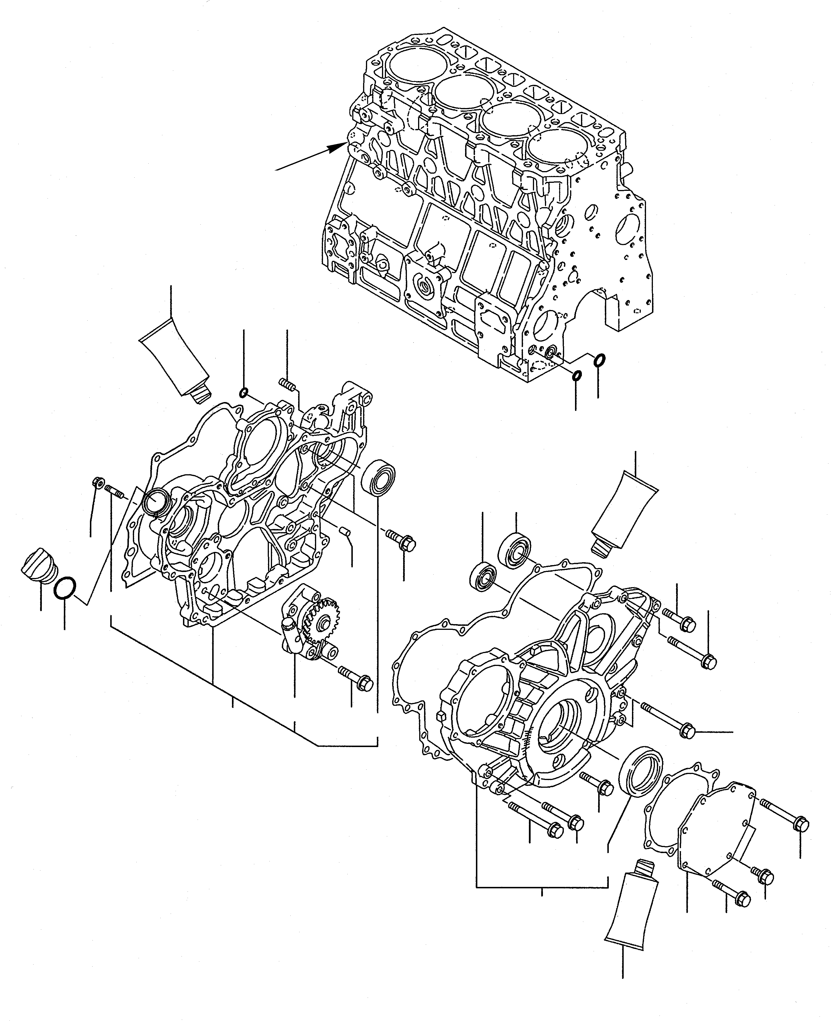 HOUSING ASSY., GEAR YM123900-01830 KOMATSU