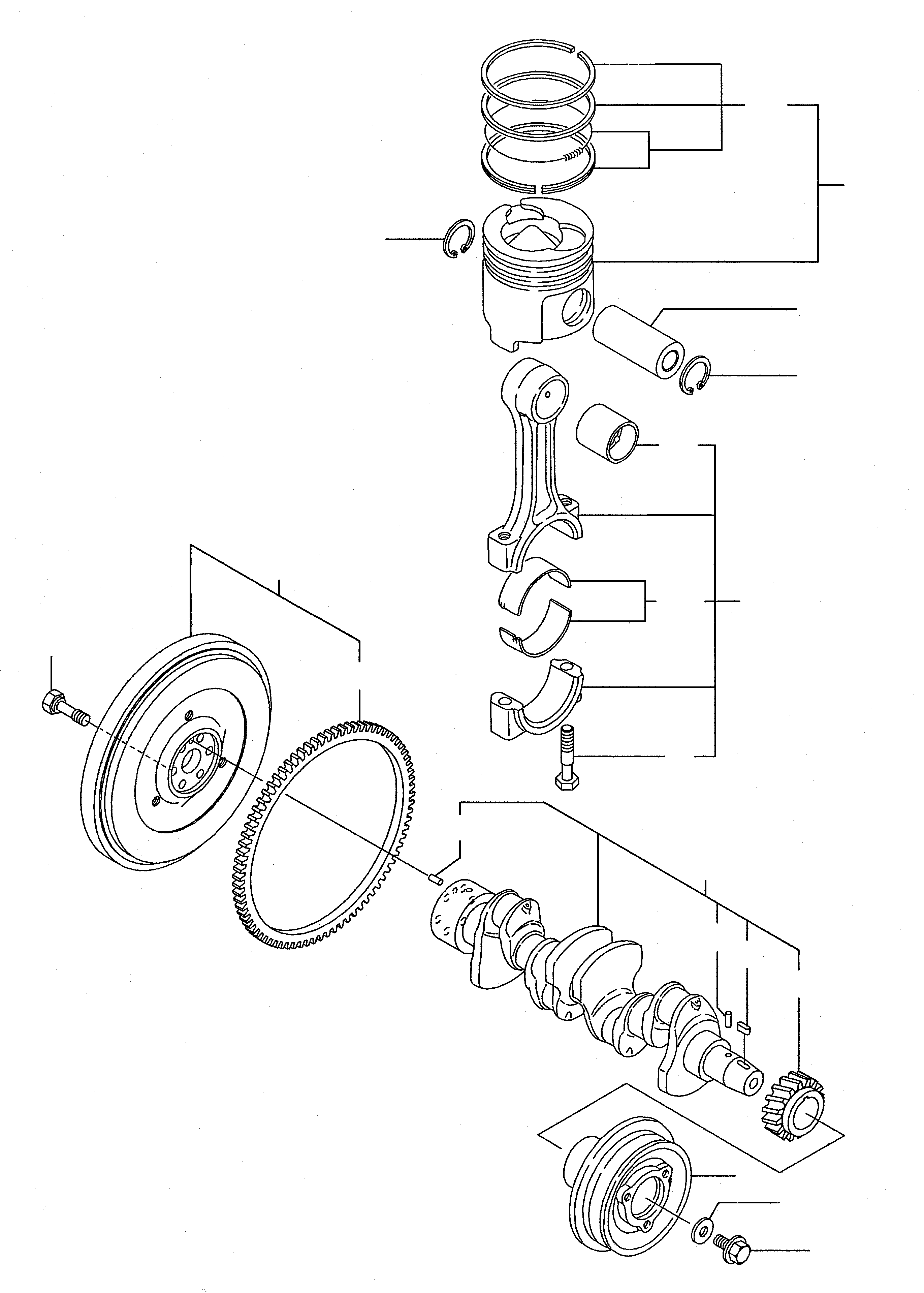CRANKSHAFT, ASSY. YM123900-21050 KOMATSU