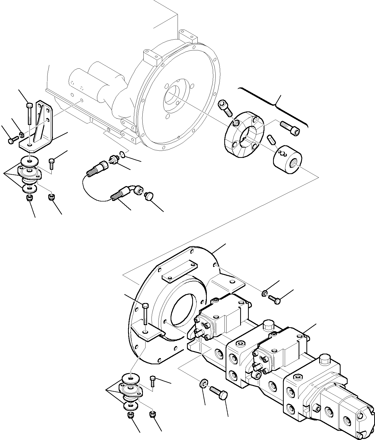 HYDRAULIC PUMP, ASSY. (840220108) KOMATSU