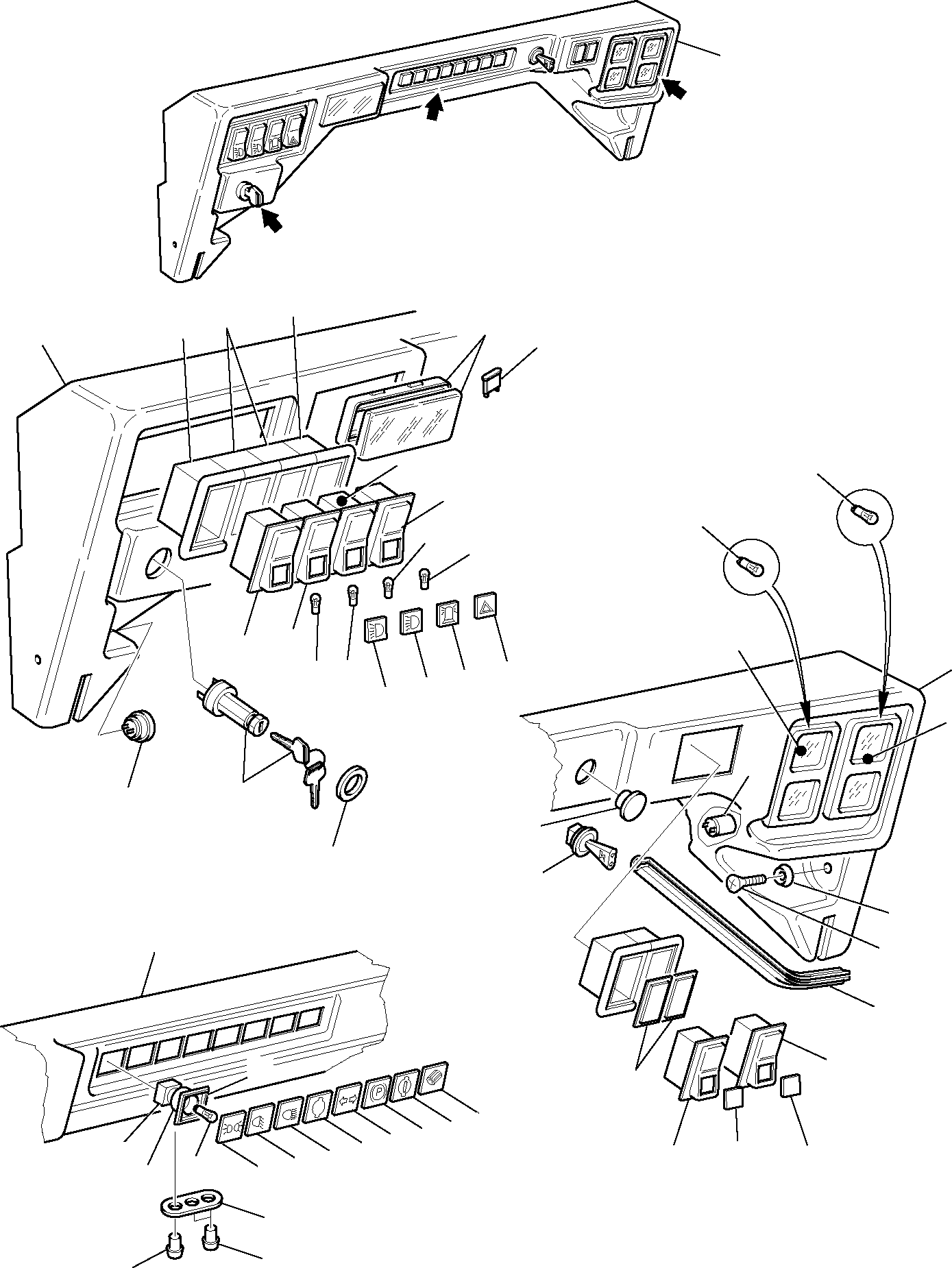 DASHBOARD, ASSY. 886060013 KOMATSU