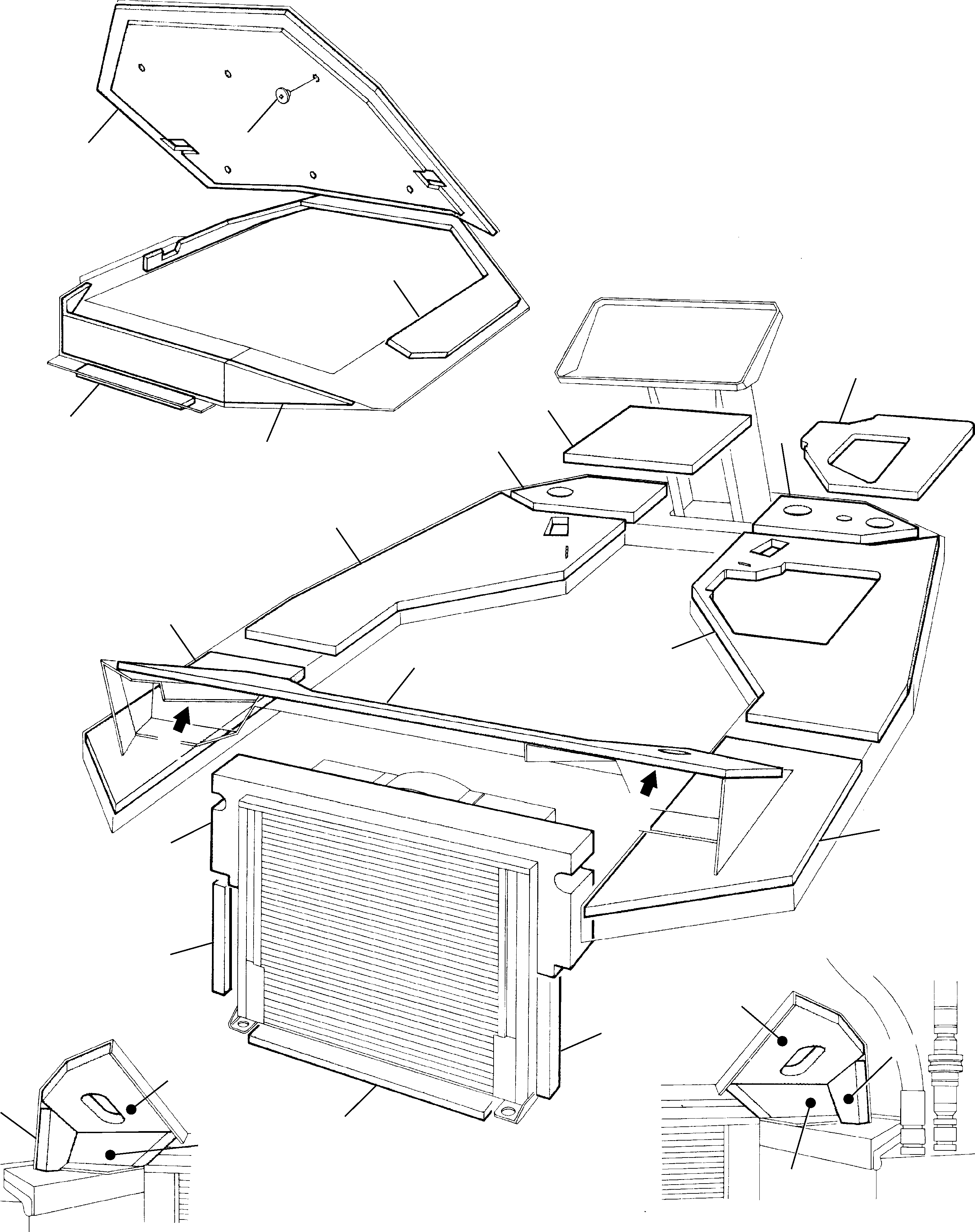 PANEL, R.H. 360715606 KOMATSU