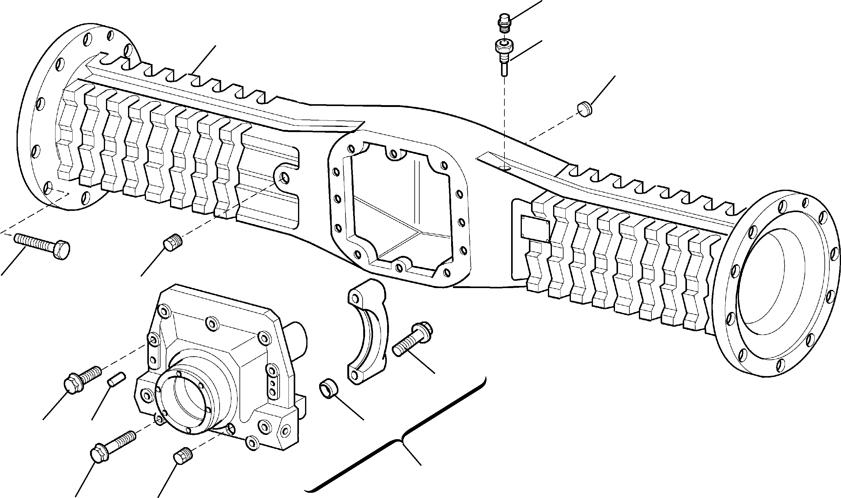 REAR AXLE, ASSY. 200040632 KOMATSU