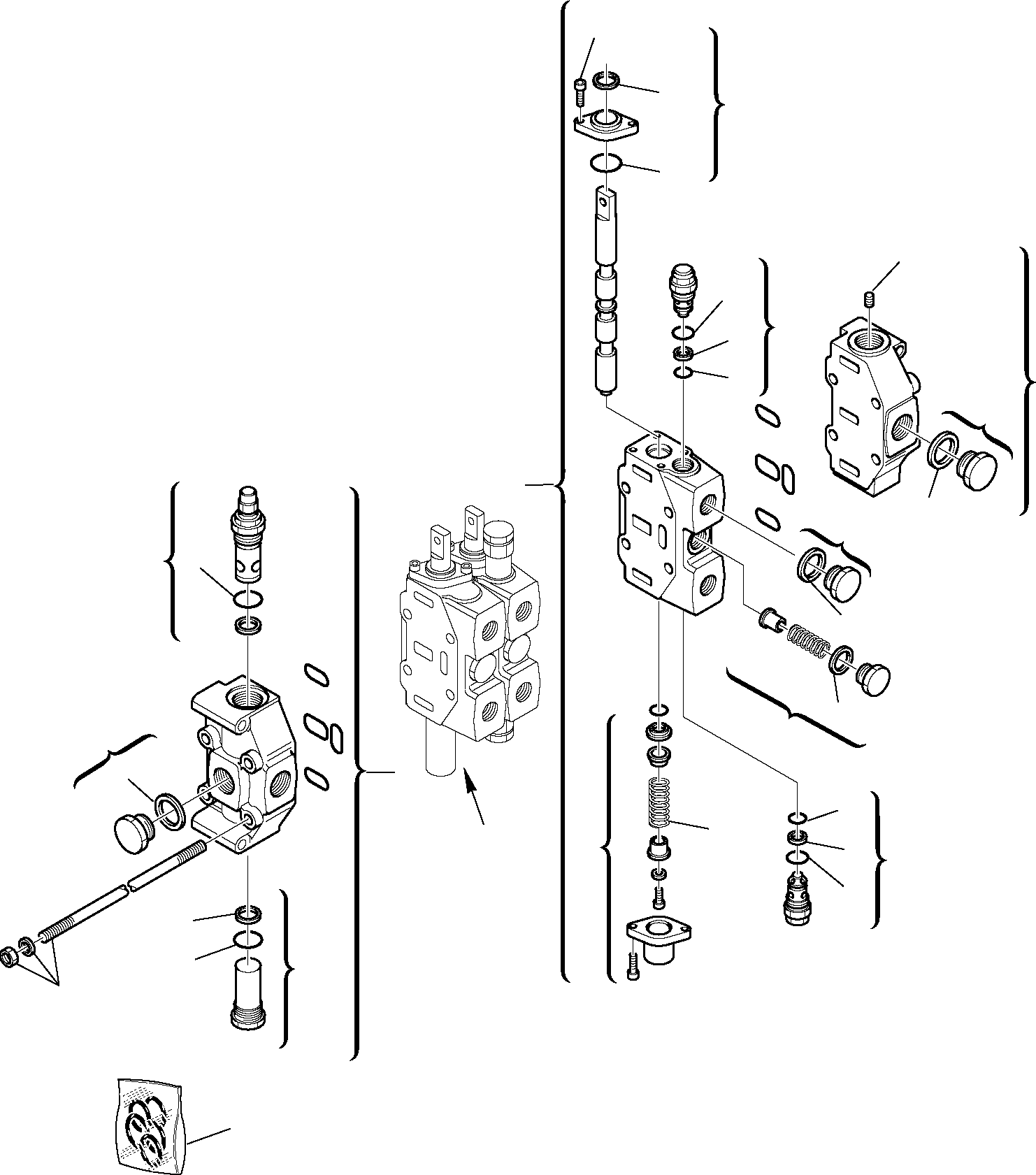 CONTROL VALVE, ASSY. 844010232 KOMATSU