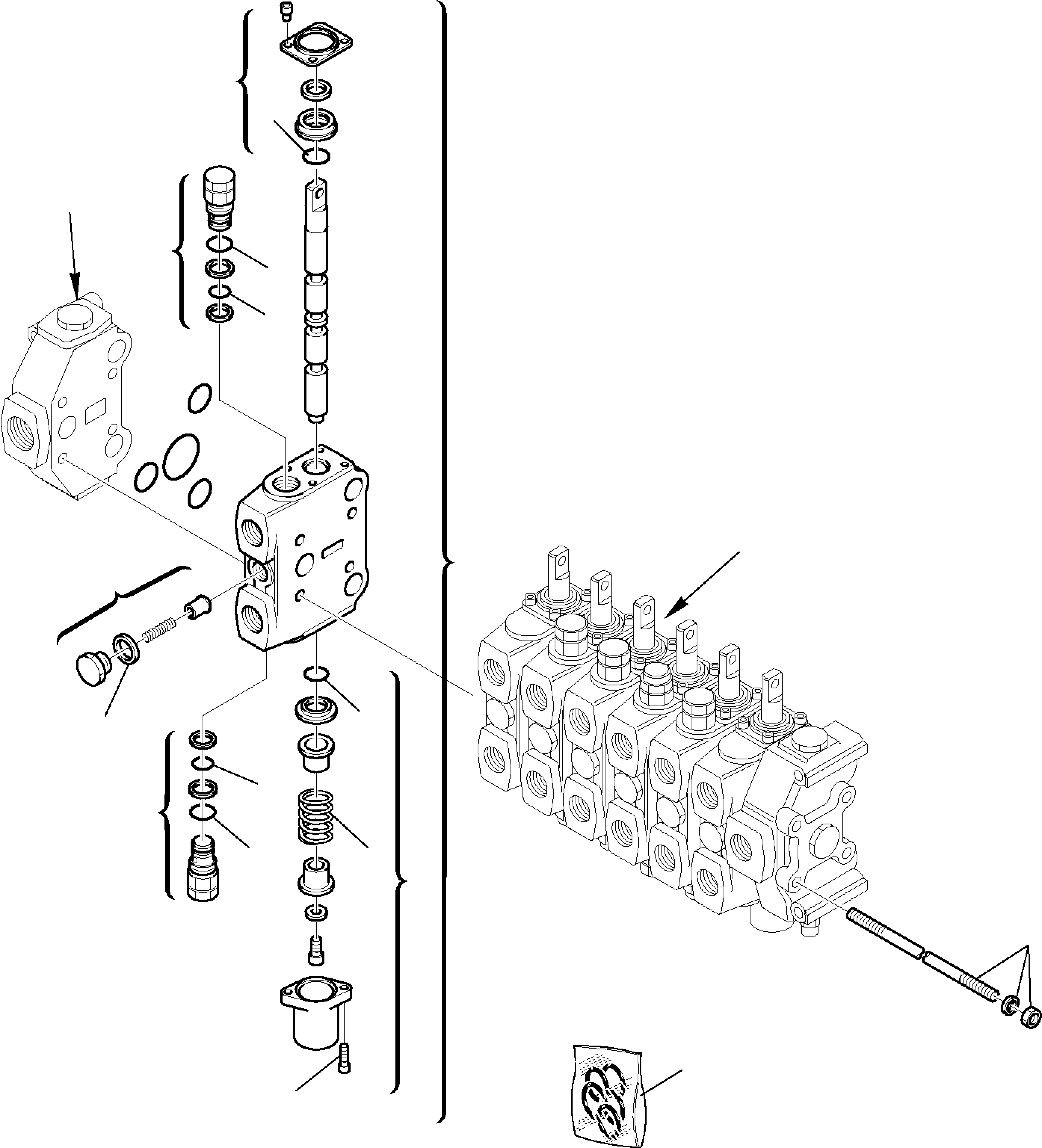 CONTROL VALVE, ASSY. 844010254 KOMATSU