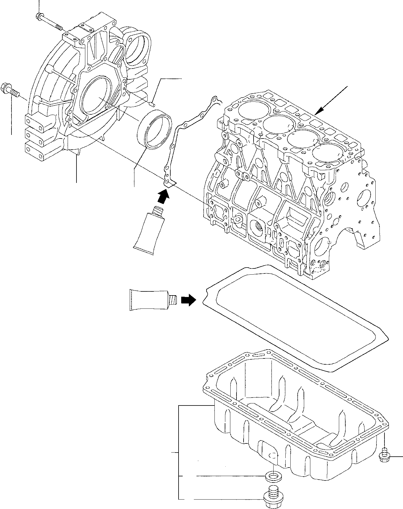 OIL SUMP YM129930-01710 KOMATSU