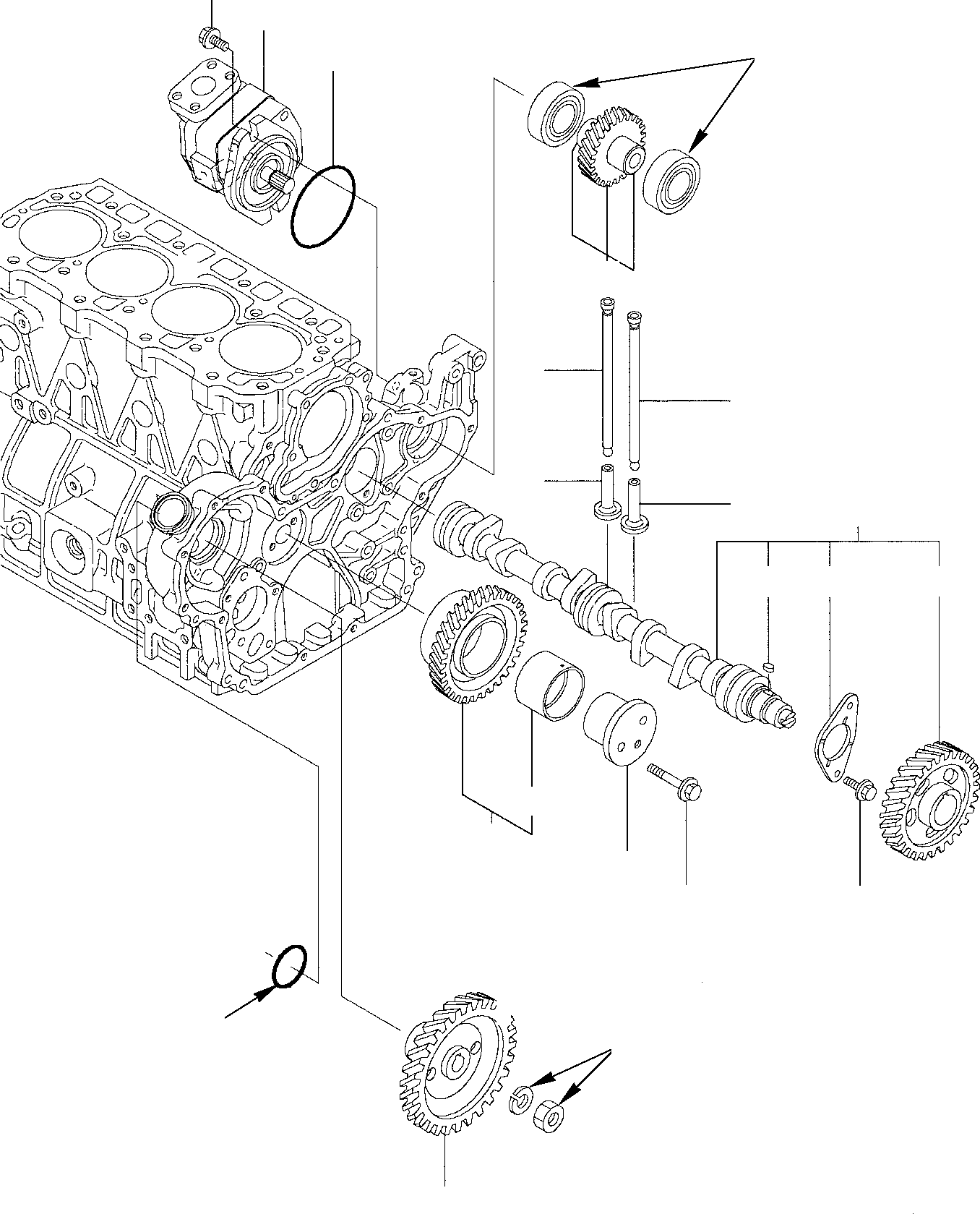 GEAR ASSY, IDLER YM129900-25110 KOMATSU