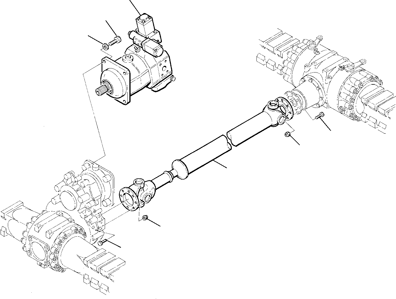 HYDRAULIC MOTOR, ASSY. (842010075) KOMATSU