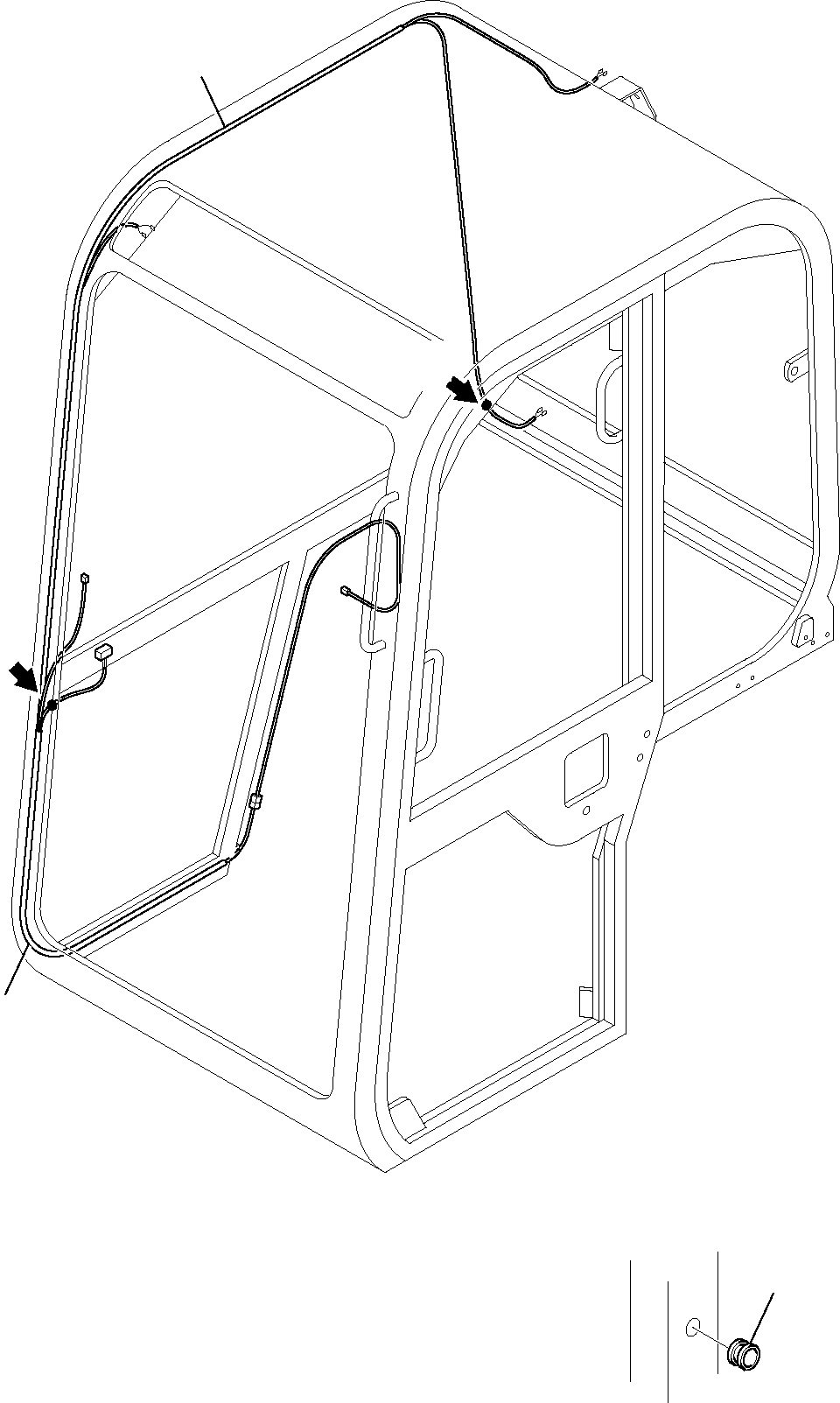 CAB WIRING 3F0547072 KOMATSU