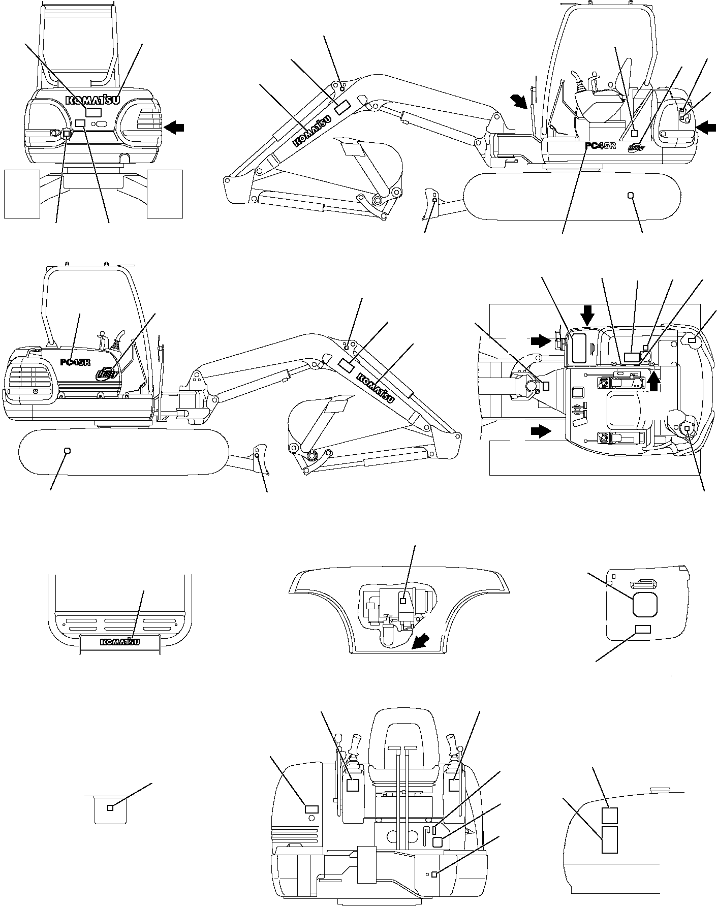 MARK PLATE KIT 816214571 KOMATSU