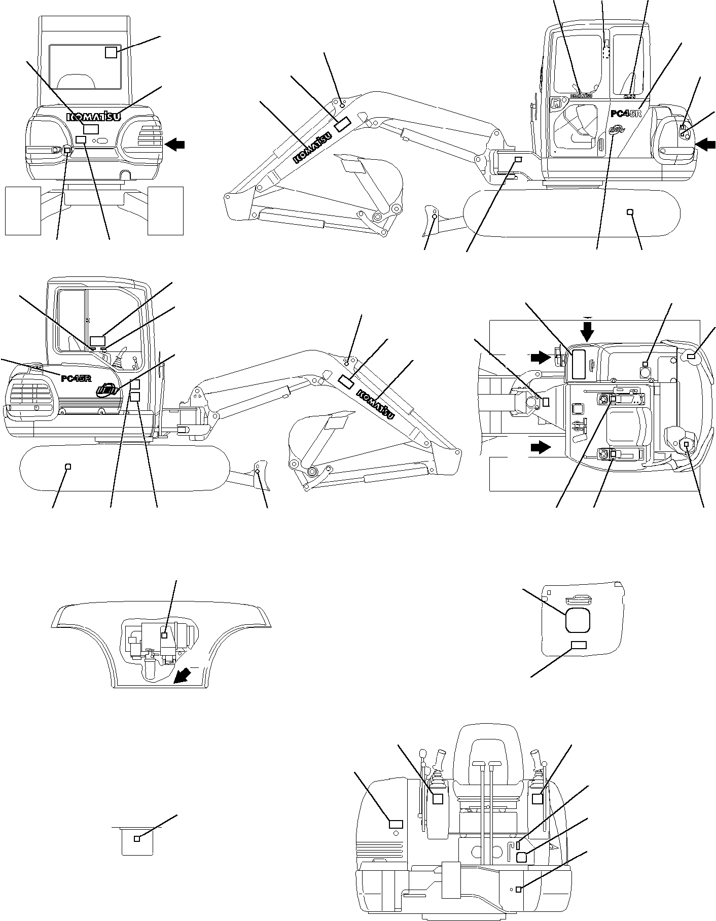 MARK PLATE KIT 816214570 KOMATSU