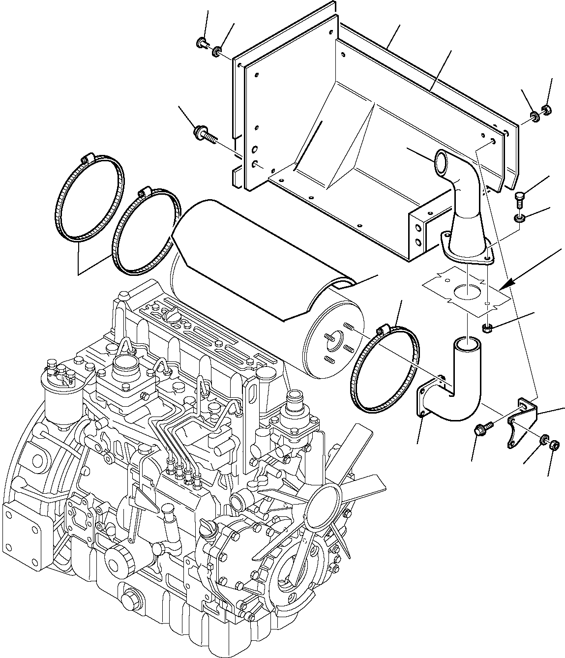 Защита 21D-01-13310 KOMATSU