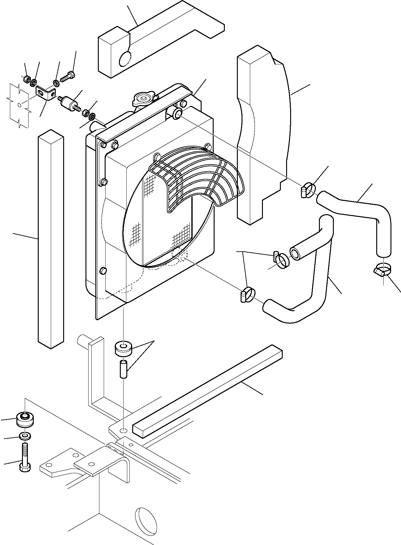 RADIATOR, ASSY. 3F1007063 KOMATSU