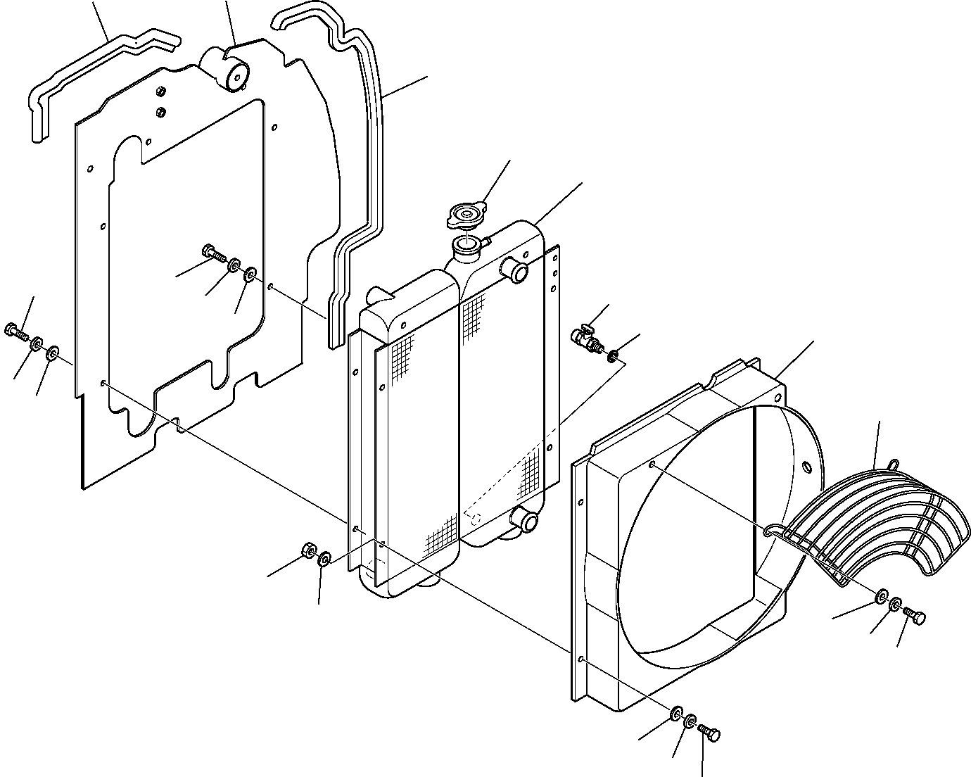 RADIATOR, ASSY. (3F4507063) KOMATSU