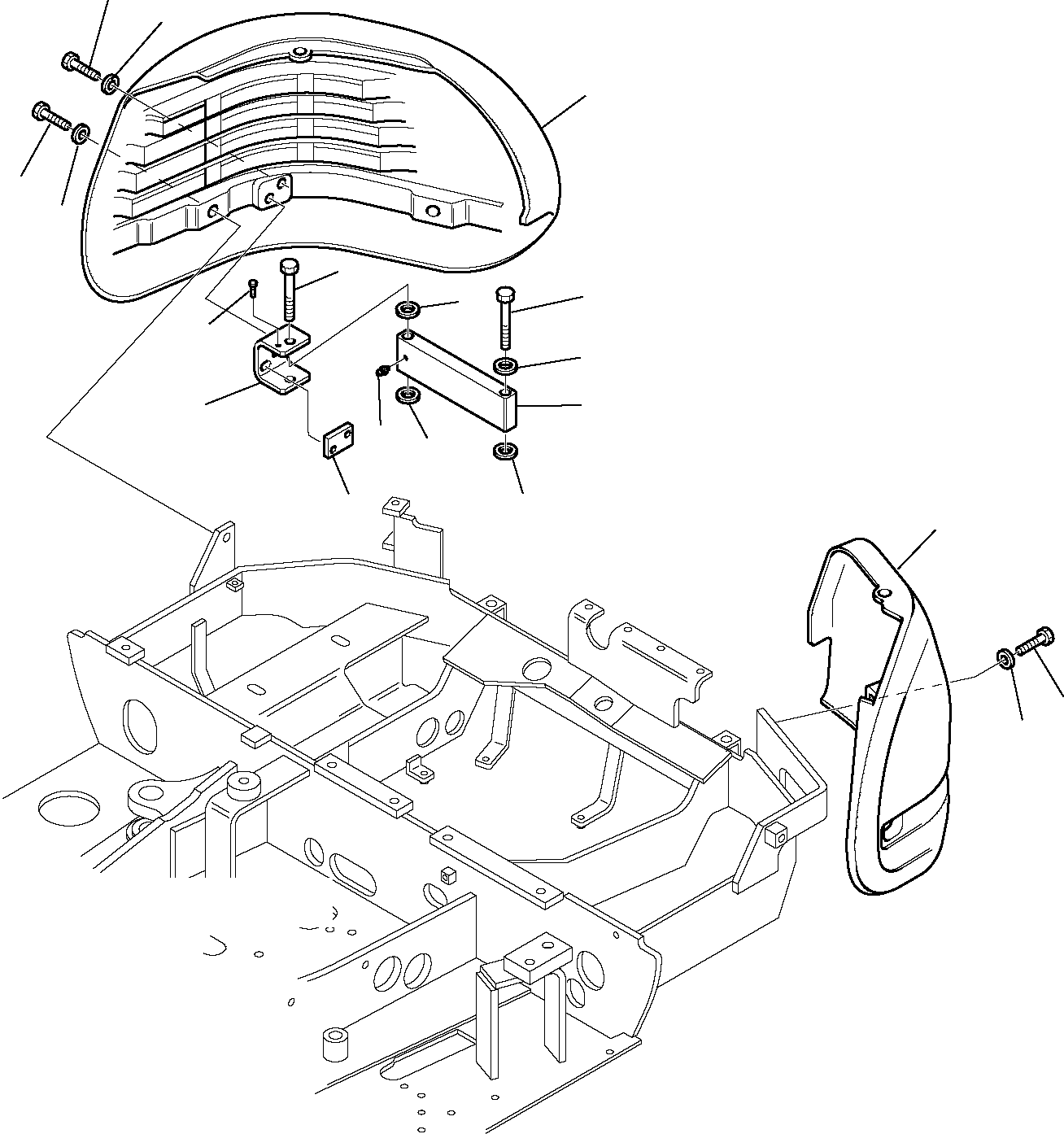 PROTECTION, R.H. 3F3036608 KOMATSU