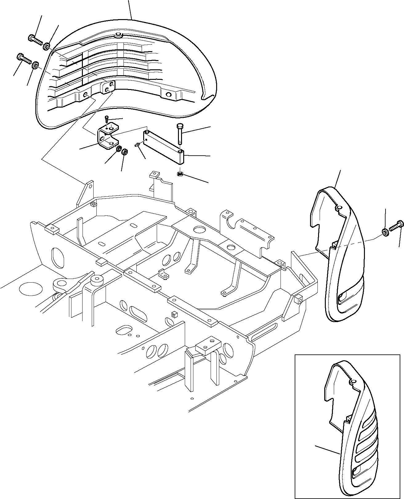 PROTECTION, L.H. (OPTIONAL) 3F3036612 KOMATSU