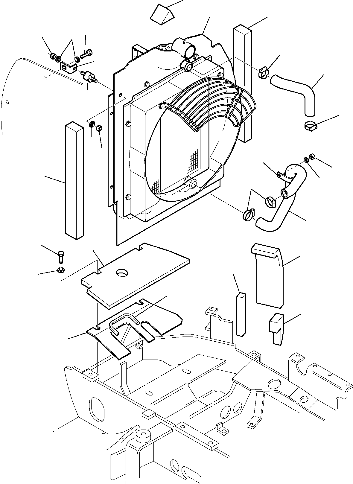 RADIATOR, ASSY. 3F3007068 KOMATSU