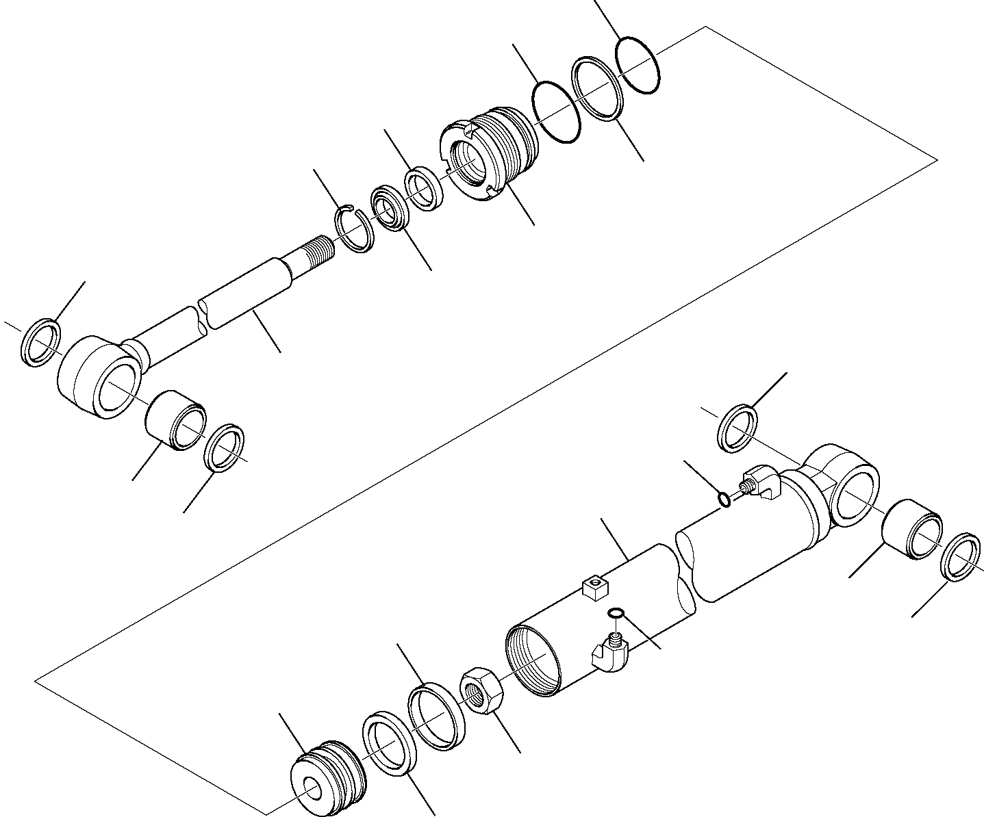 DUMP CYLINDER, L.H. 37A-6C-11201 KOMATSU