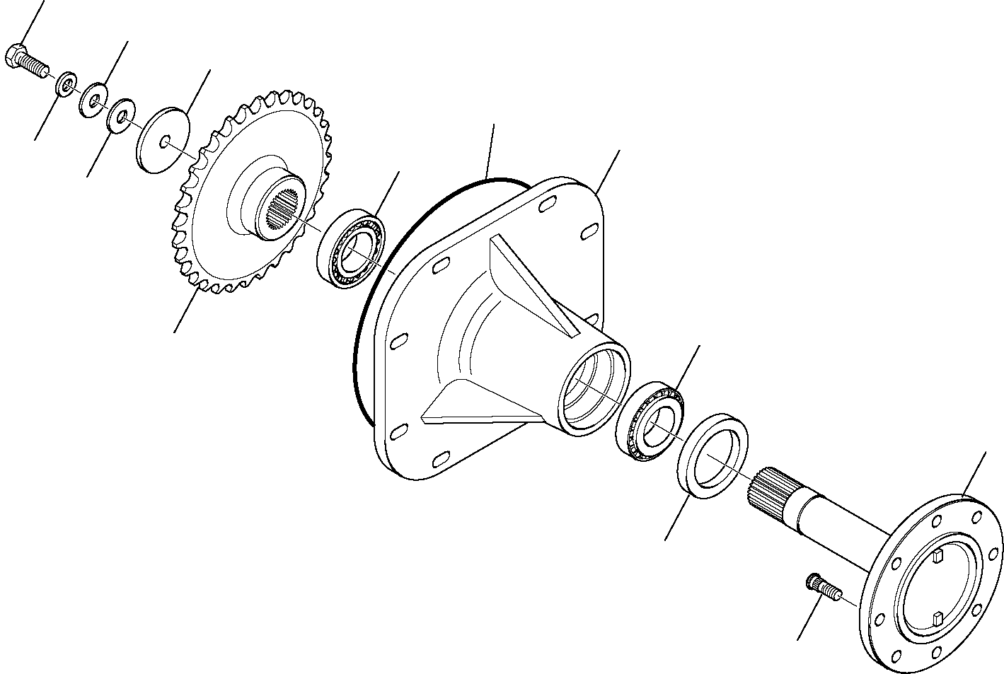 DRIVE SHAFT, REAR, ASSY. 37A-22-11101 KOMATSU