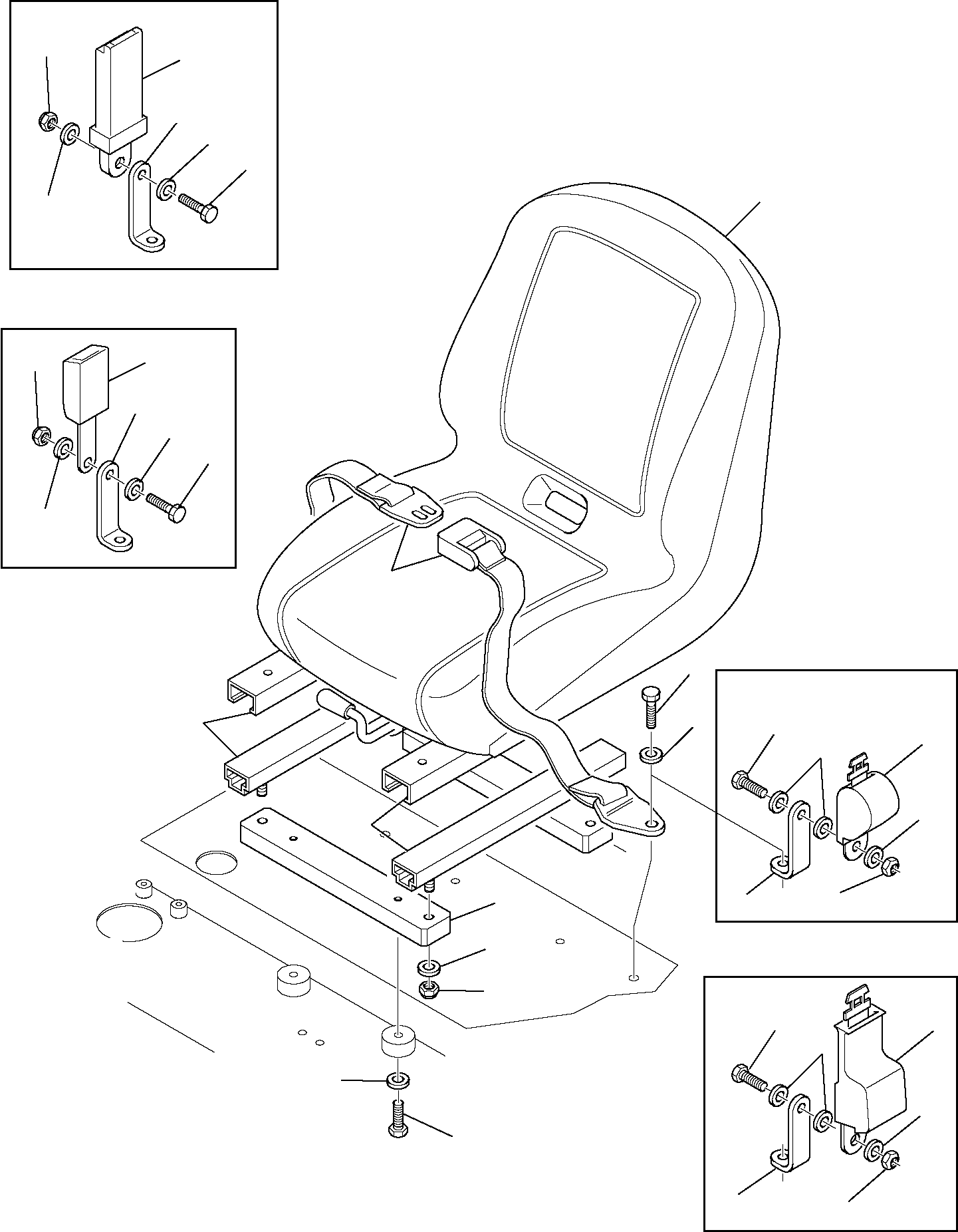 OPERATOR'S SEAT, ASSY. 816100065 KOMATSU
