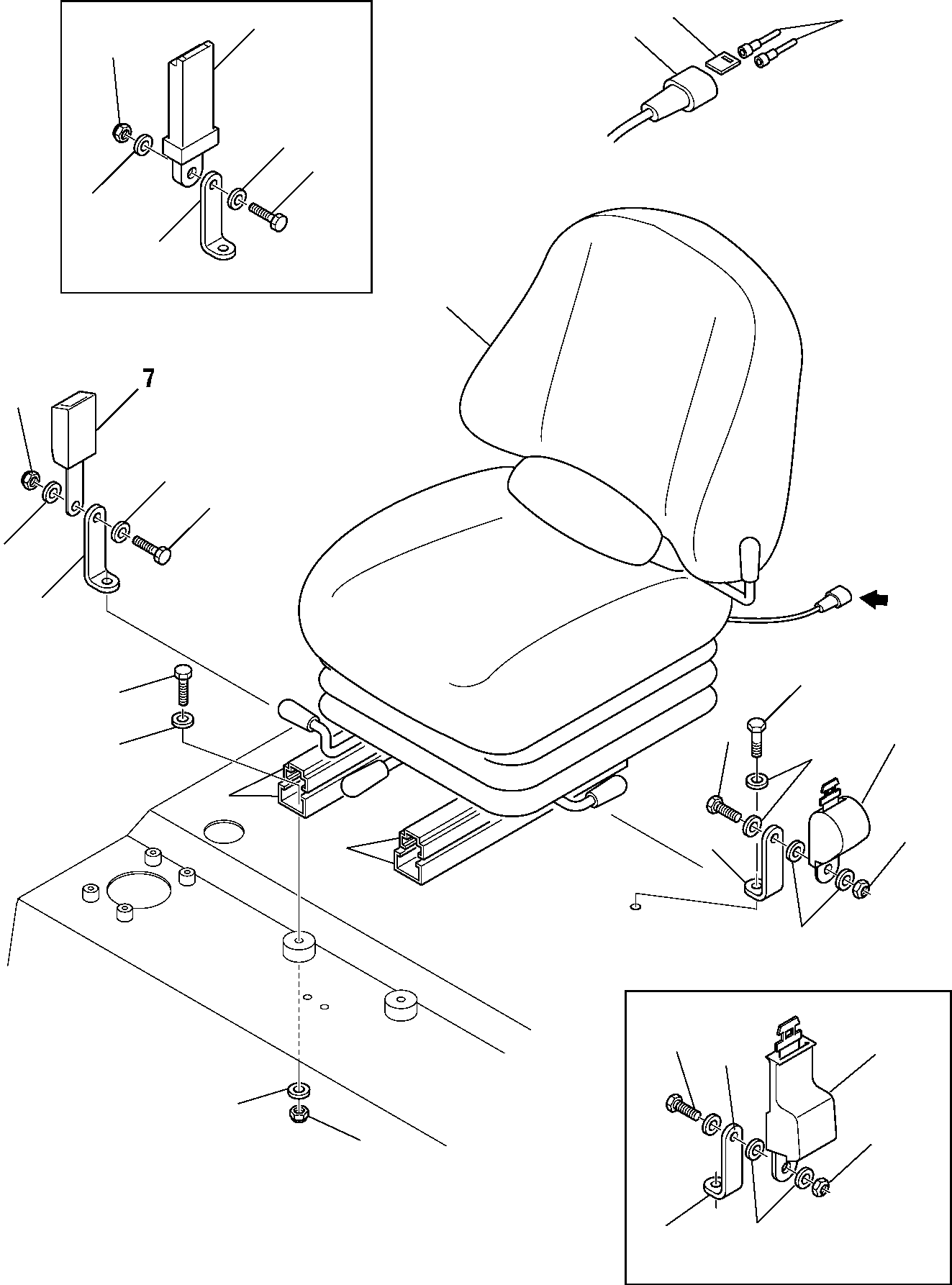 OPERATOR'S SEAT, ASSY. 816100066 KOMATSU