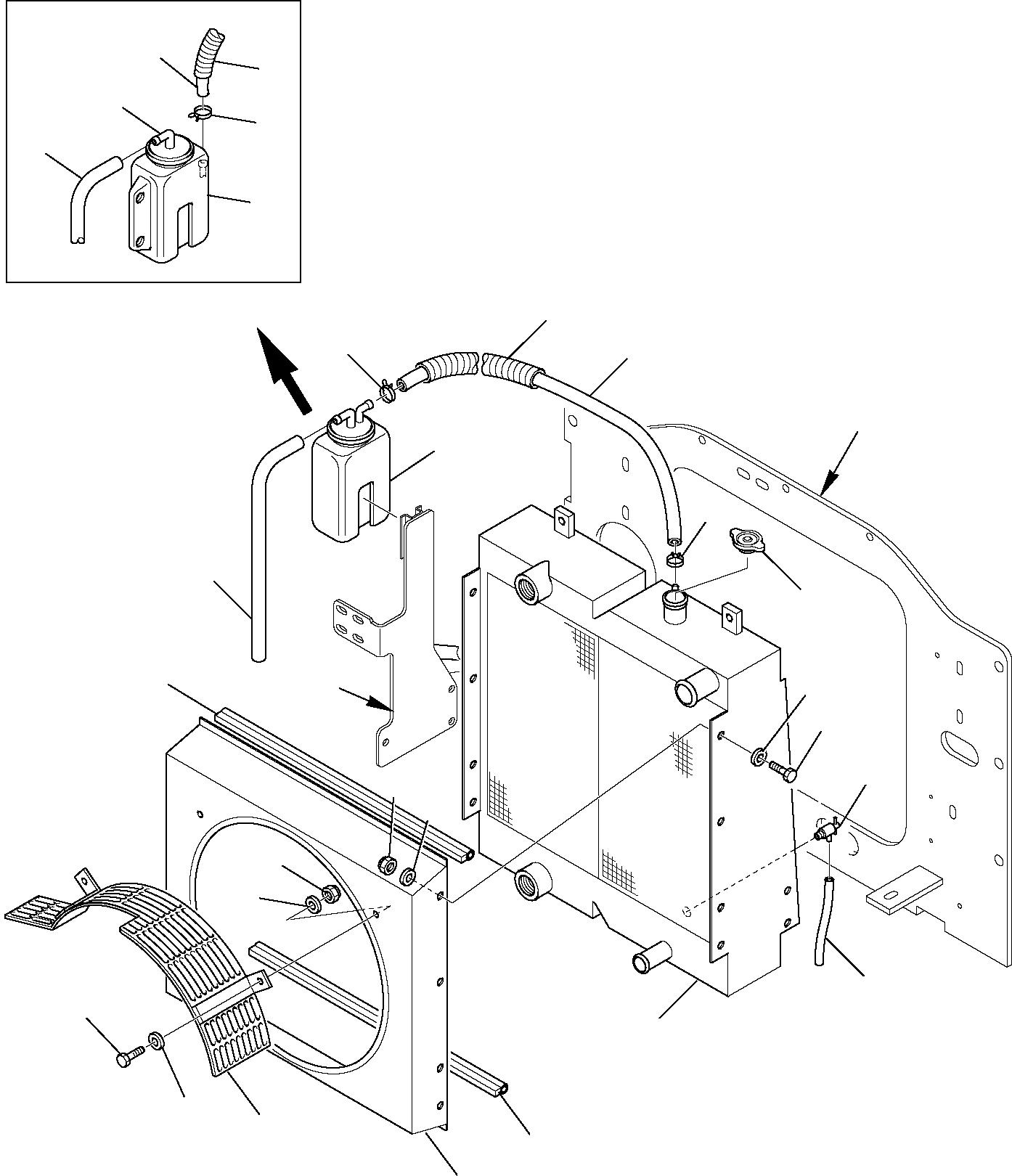 RADIATOR, ASSY. 37A-03-11202 KOMATSU