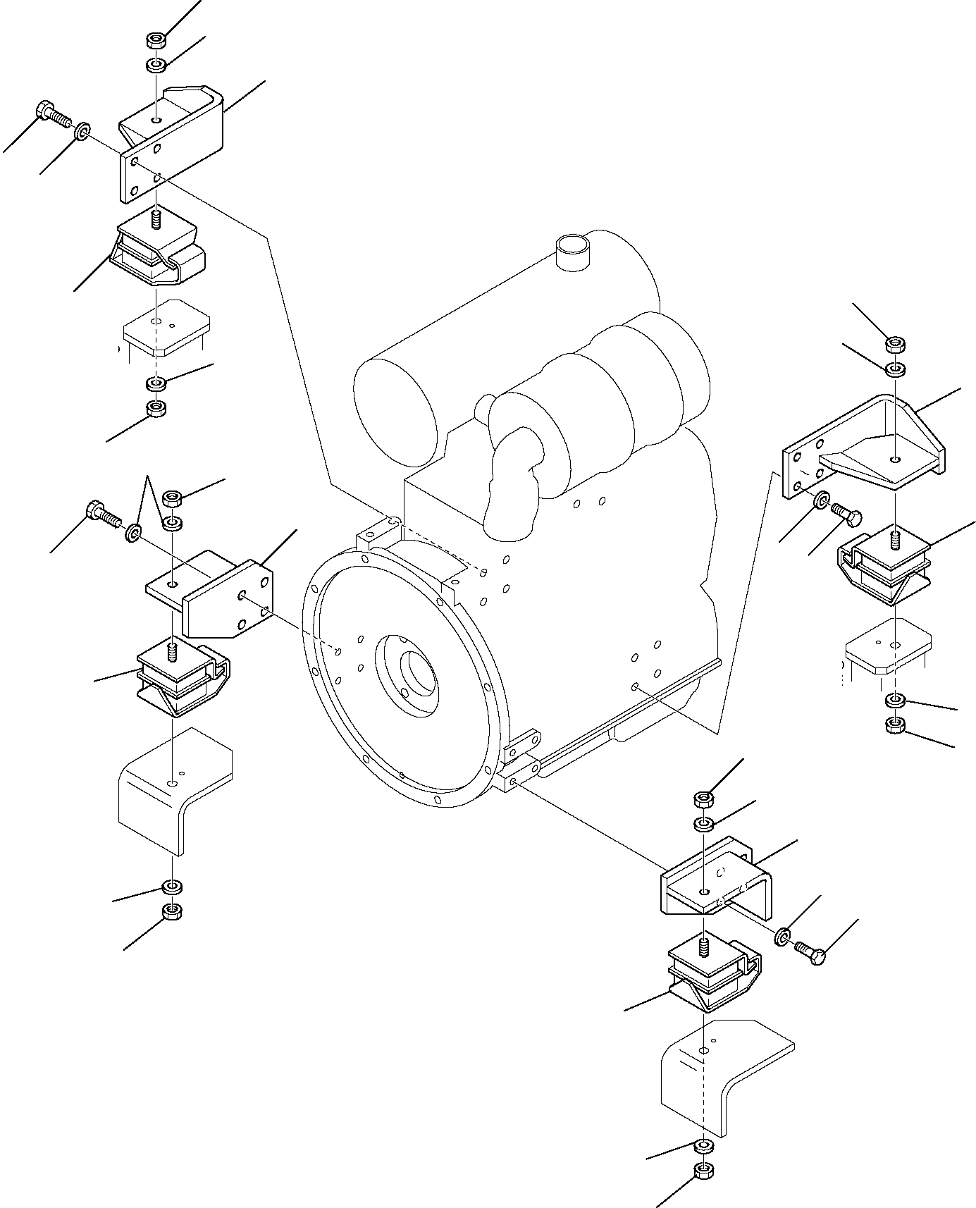 SUPPORT, FRONT, R.H. 37A-01-11340 KOMATSU