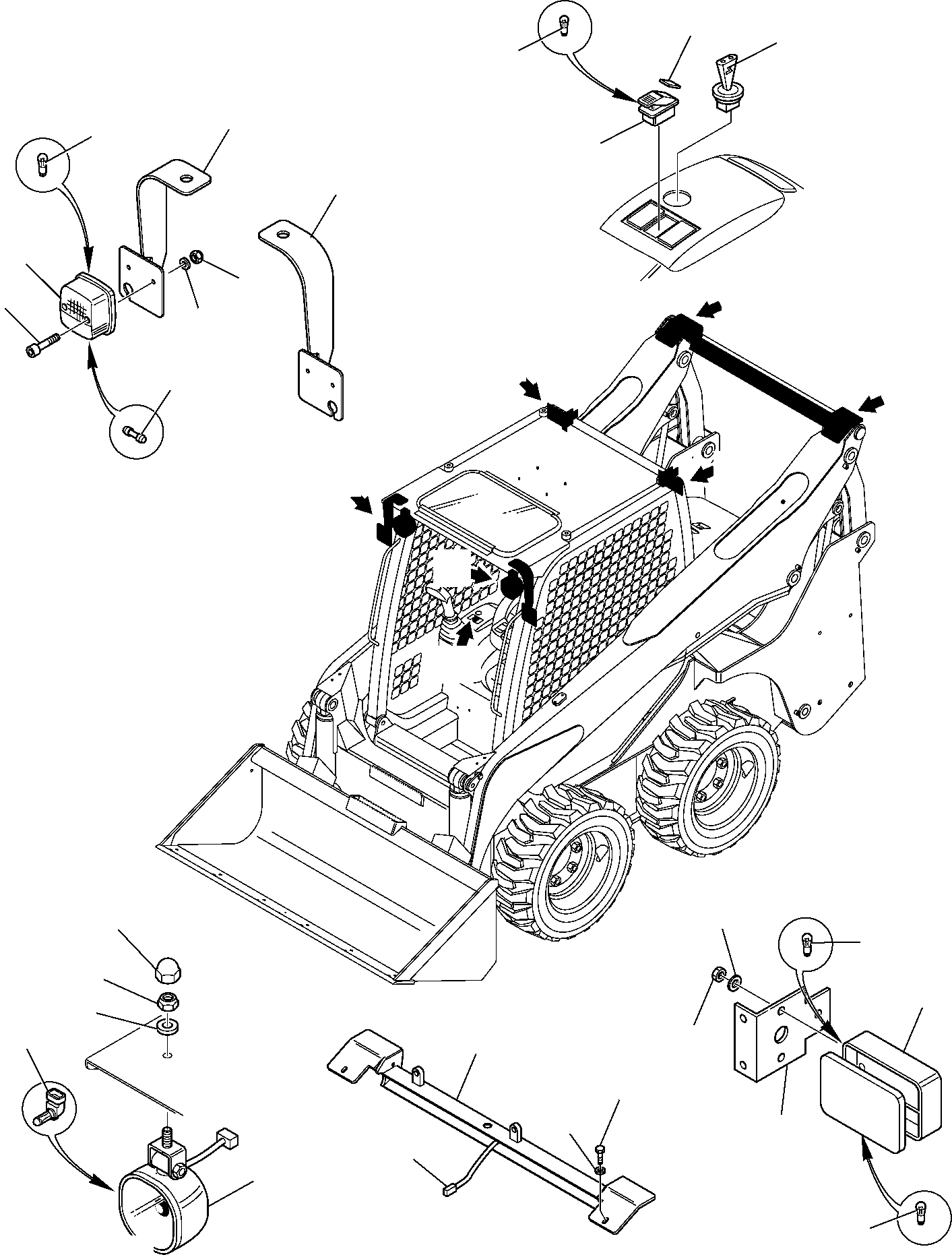 WIRING HARNESS, REAR LINE 37B-06-11220 KOMATSU