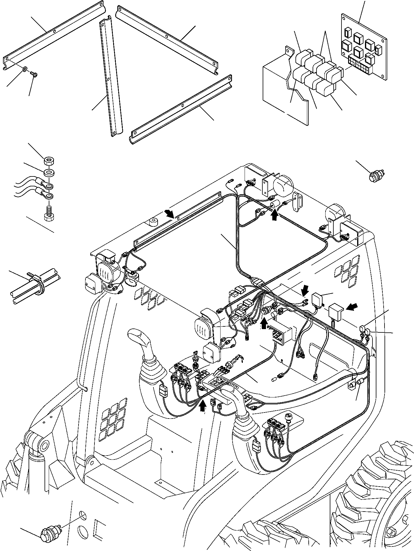 WIRING HARNESS (ROAD CIRCULATION) 37B-06-11230 KOMATSU