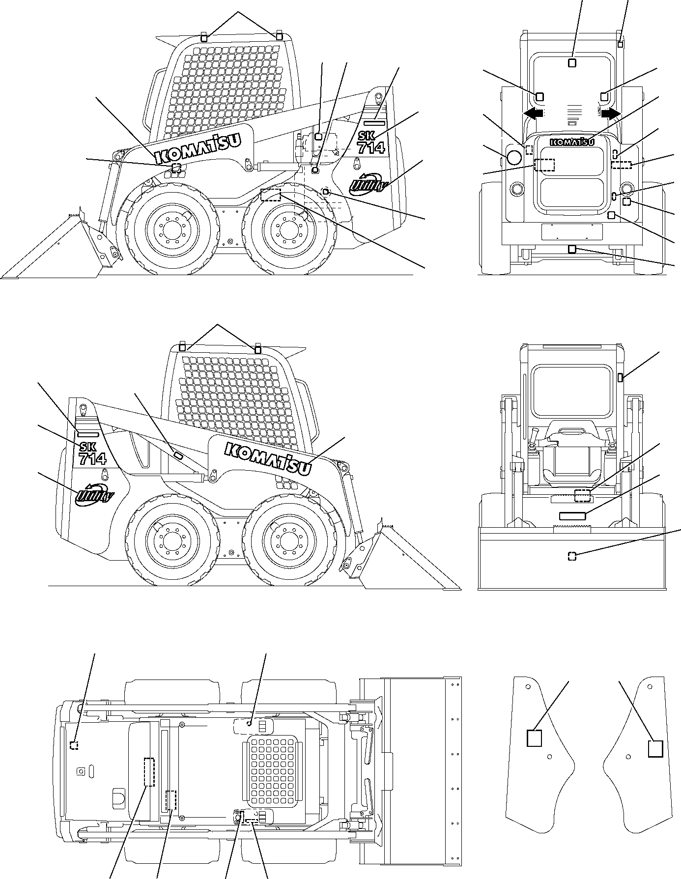 PLATE, SAFETY, RADIATOR CAP 3F05B2633 KOMATSU