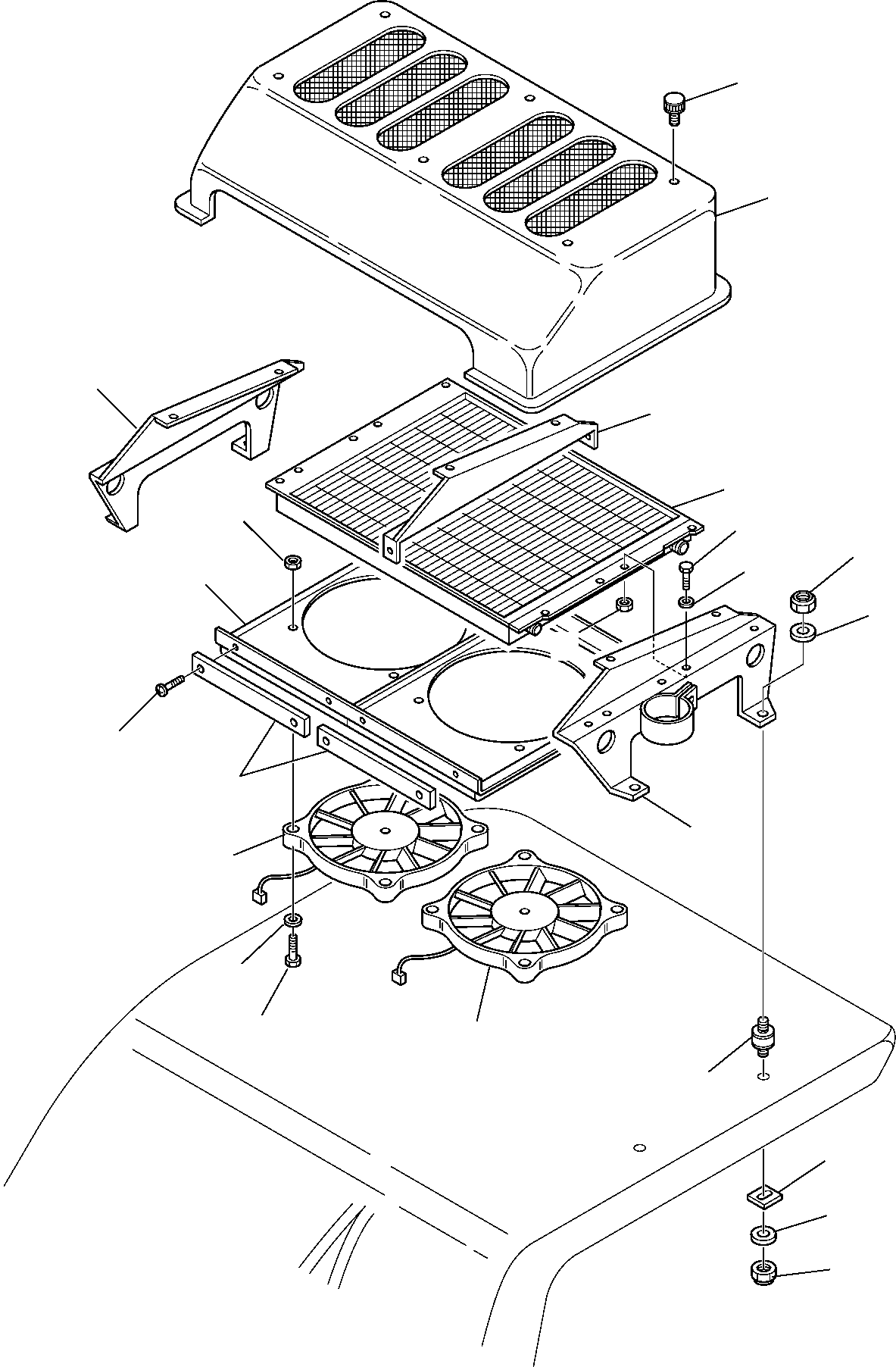 BRACKET, LATERAL L.H. 22E-979-1521 KOMATSU
