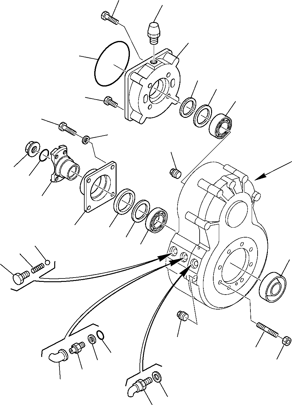 REAR AXLE, ASSY. 22E-22-13010 KOMATSU