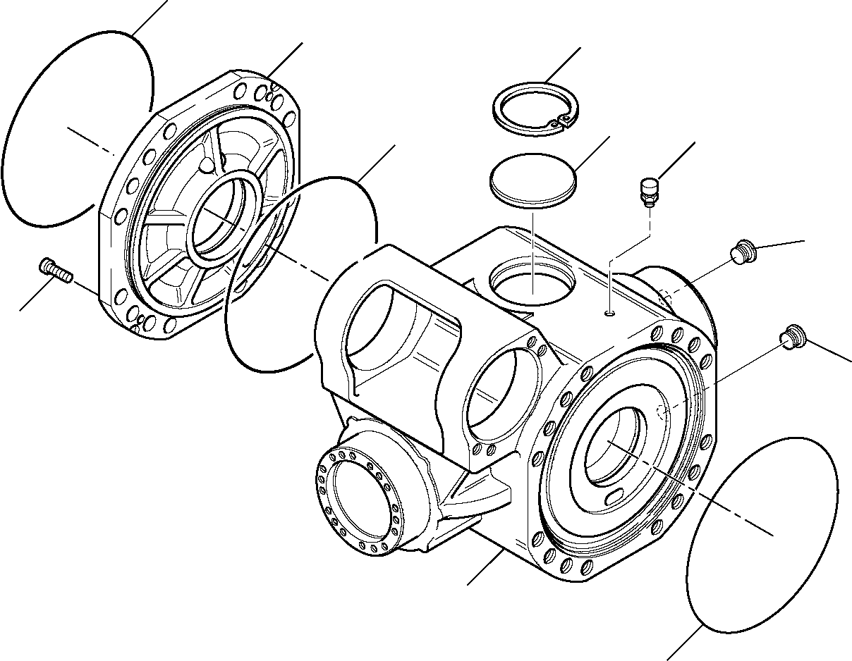 FRONT AXLE, ASSY. 22E-23-13000 KOMATSU