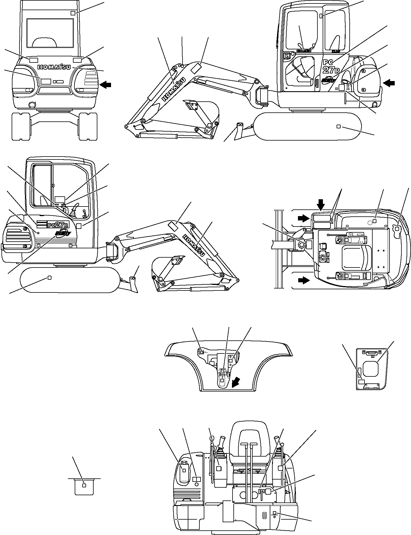MARK PLATE KIT (PC27) 816200000 KOMATSU